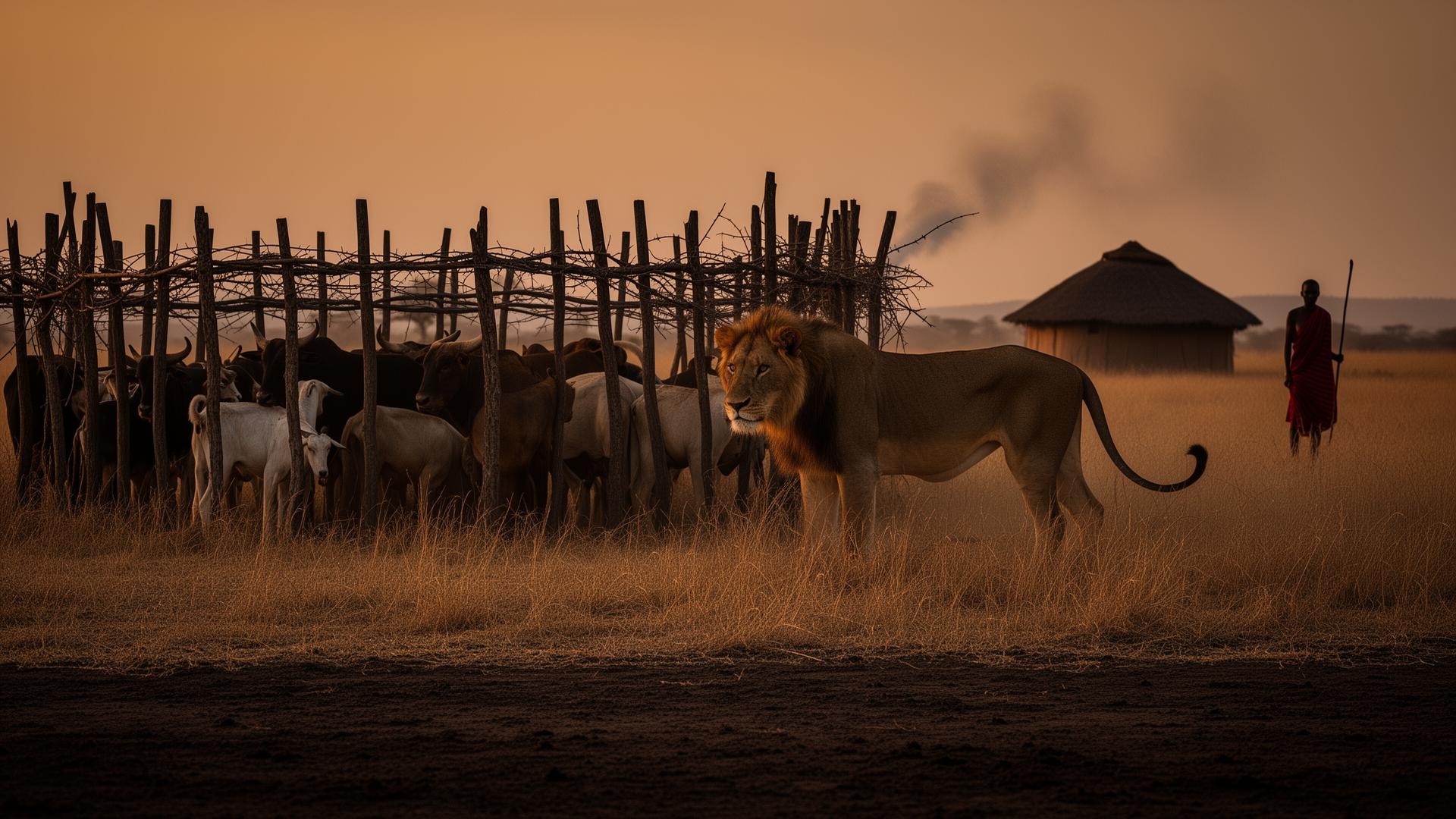 Human encroachment on savanna